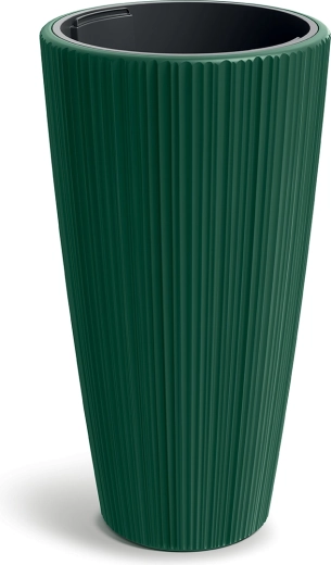 Kvetináč ORO 39 cm tmavozelený s vyberateľnou vložkou