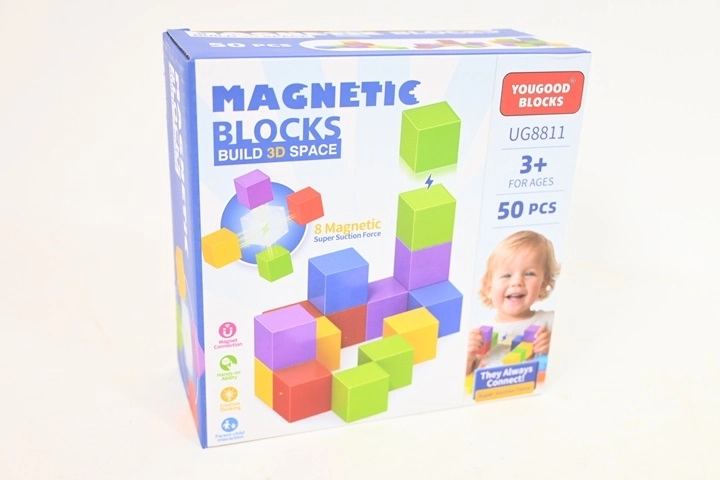 Magnetická stavebnica Klocki magnetyczne 50 dielov