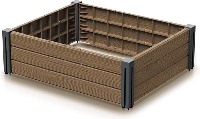 Vyvýšený záhradný záhon z plastu Naturo ECO 75,6 cm BASE PLANT