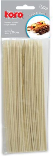 Zaostrené špajdle 20 cm TORO, 50 ks