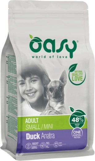 Oasy One Animal Protein Adult Small/Mini kačka 2,5 kg