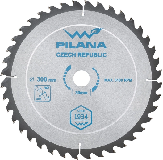 Pílový kotúč PILANA SK 5255 WZ 300 mm, 40 zubov, 30 mm otvor