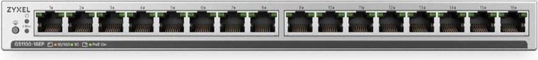 Zyxel GS1100-16EP gigabitový switch s PoE+ (16 portov)