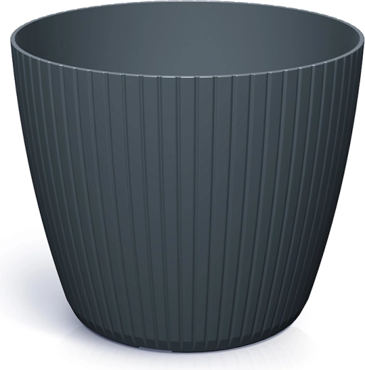 Plastový kvetináč Lamia 23,8 cm antracit