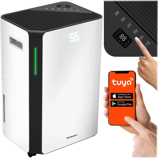 Kompresorový odvlhčovač vzduchu s Wi‑Fi 20 l/24 h BERDSEN BD-532 biely