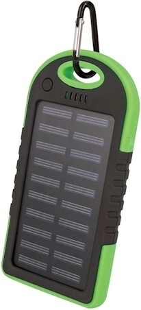 Setty solárna powerbanka 5000 mAh zelená