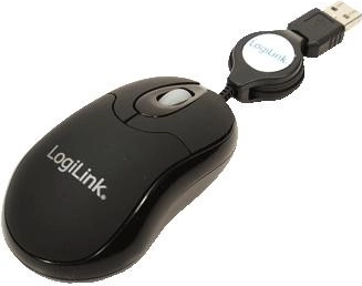 LogiLink Mini myš USB s navíjacím káblom