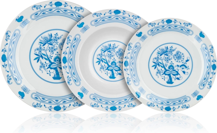 Porcelánová jedálenská súprava ONION 18 dielov – cibuľákový dekor