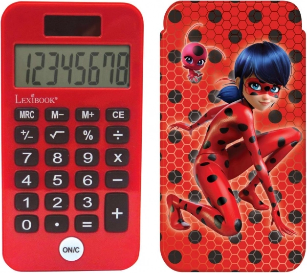 Vrecková kalkulačka Miraculous Lienka s ochranným krytom