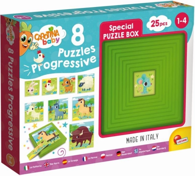 Progresívne puzzle CAROTINA Baby – farma