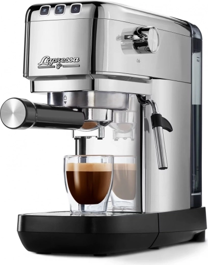 Pákový espresso kávovar z nehrdzavejúcej ocele Lapressa