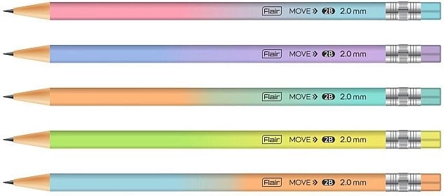 Mechanická grafitová ceruzka Concorde Move 2 mm, zmiešané farby