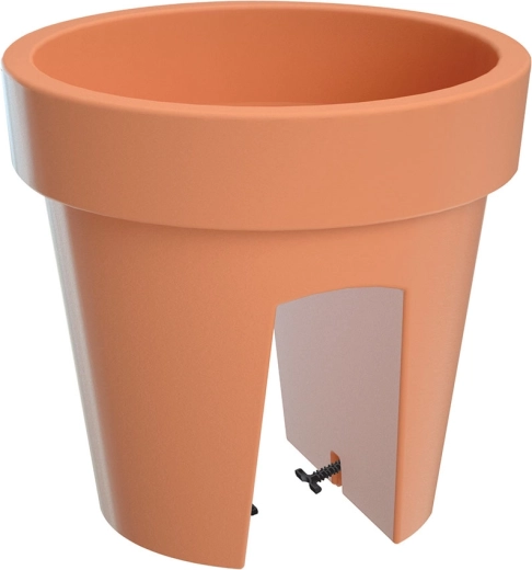 Kvetináč na zábradlie LOFLY Railing 24,5 cm terakota