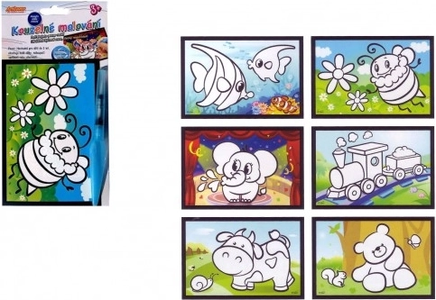 Kúzelné maľovanie vodou – sada obrázok a štetec