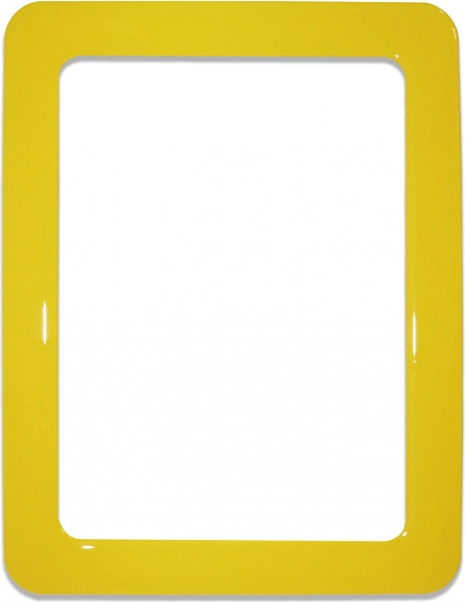 Magnetický samolepiaci rámik veľkosti 16,0×11,8 cm - žltý