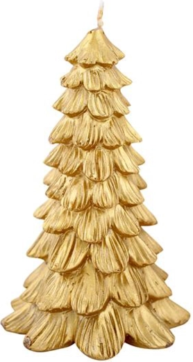 Vianočná sviečka stromček zlatá