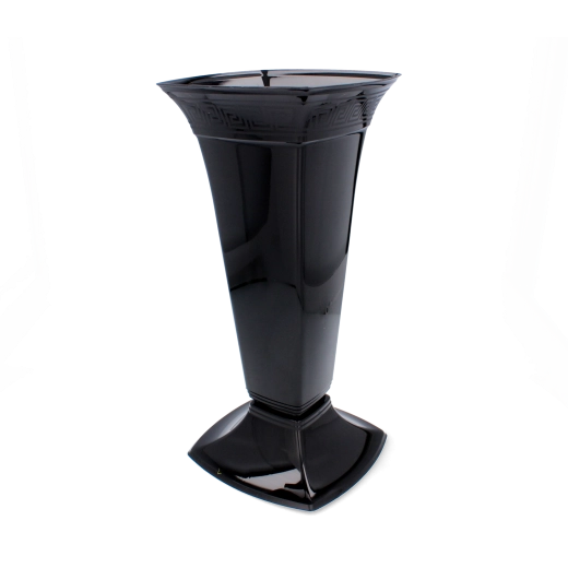 Vysoký čierny flakón Etna na hrob od Lamela