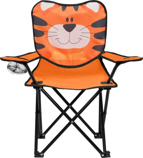 Detská skladacia stolička NILS Fun Tiger s držiakom nápoja