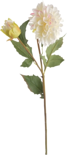 Umelá kvetina georgína biela 68 cm