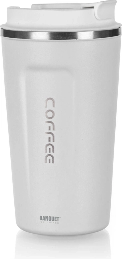 Termohrnček 450 ml Arty biely nerez