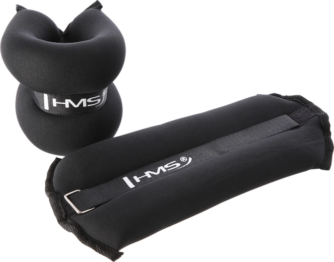 Záťaže na členky a zápästia HMS 2 × 3 kg, čierna