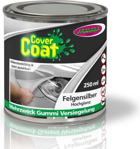 Cover Coat tekutá guma na disky strieborná vysoký lesk 250 ml