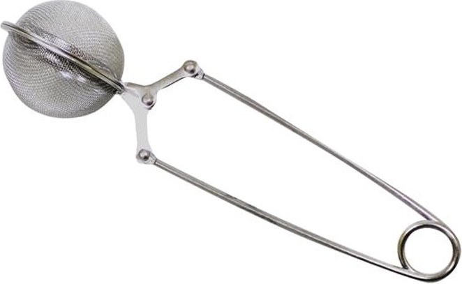 Nerezové čajítko s pérkom 14,5 × 3,5 cm