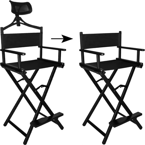 Hliníkové líčiace kreslo so záhlavníkom