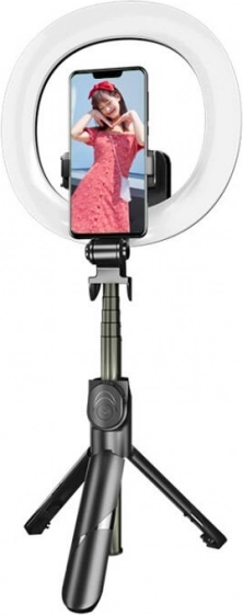 Selfie tyč a statív so svetelným krúžkom LED od Puluz