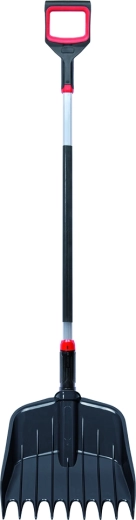 Lopatovo-hrable Rake Loader 2 v 1, čierne