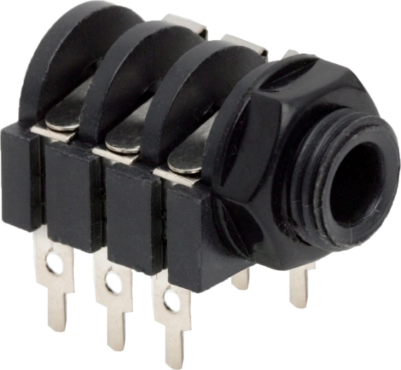 Stereo jack zásuvka 6,3 mm s vypínačom