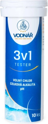 Testovacie prúžky 3 v 1 VODNÁR (10 ks)