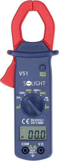 Solight kliešťový multimeter 20–200 A