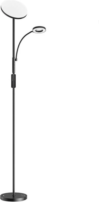 Dvojitá stojacia lampa s diaľkovým ovládaním BLITZWILL 36 W, čierna