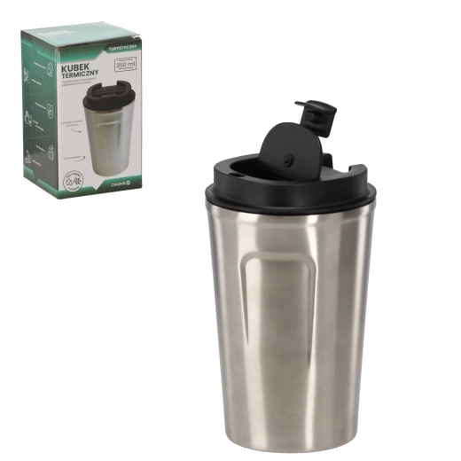 Termohrnček 350 ml z nehrdzavejúcej ocele so skrutkovacím viečkom