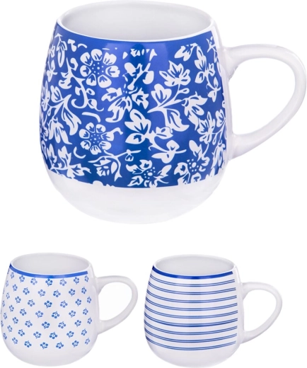 Keramický hrnček Blue design 580 ml mix