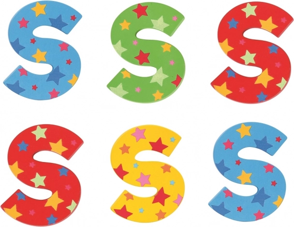 Bigjigs Toys drevené písmeno Hviezdička S