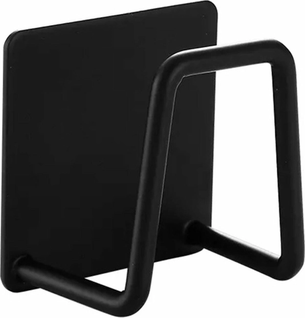 Čierny držiak na kuchynskú špongiu