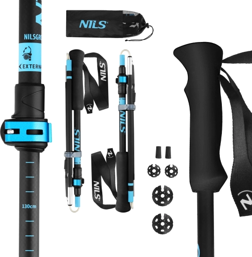 Trekingové palice NILS TK8604 skladacie hliník 7075