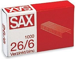 Zošívacie spony 26/6 pozinkované, 1000 ks