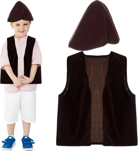 Kruzzel detský kostým pastier (vesta + klobúk)