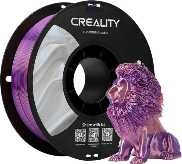 Silk PLA filament Creality ružovo‑fialový 1,75 mm