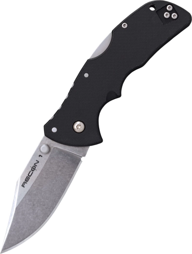 Cold Steel Mini Recon 1 Clip Point – malý vreckový nôž 7,2 cm, čierny, GRN