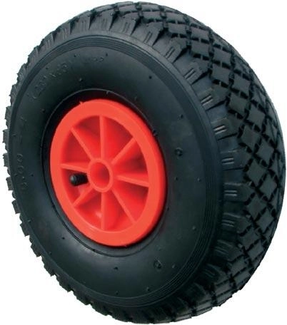 Koleso k rudlíku 260 mm nafukovacie s plastovým diskom, náboj 20 mm