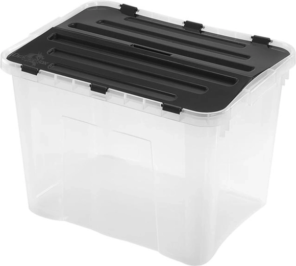 Plastový úložný box s vekom HEIDRUN Classic 42 l