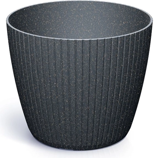 Kvetináč Lamia Eco Wood 15,8 cm antracit