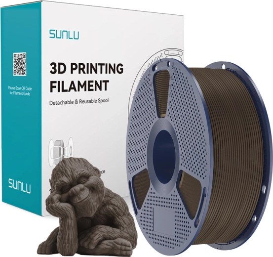Sunlu Wood filament pro 3D tlač, orech
