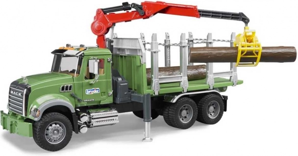 Bruder nákladné auto Mack Granite prepravník dreva 1:16