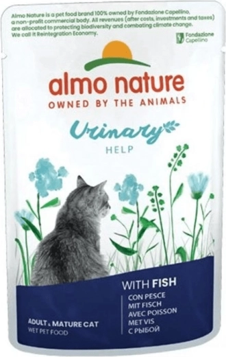 Almo Nature Urinary Help kapsička pre mačky s rybami 70 g