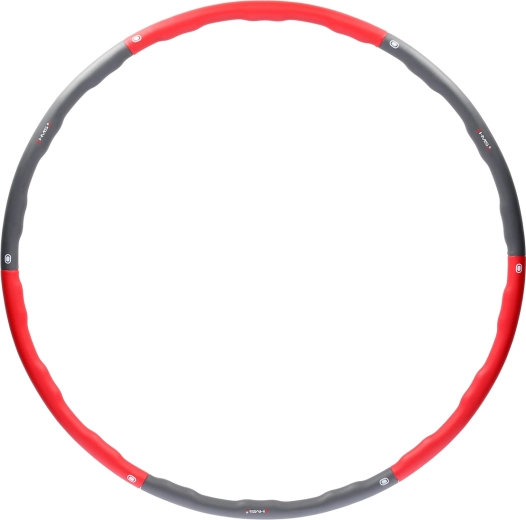 Masážny hula hoop kruh HMS, 100 cm – červená